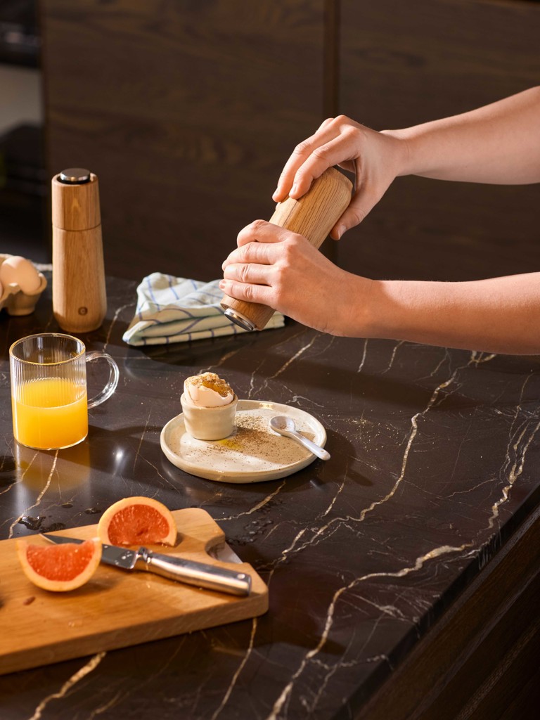 Champagne / 2pcs. grinder set / Natural 18cm