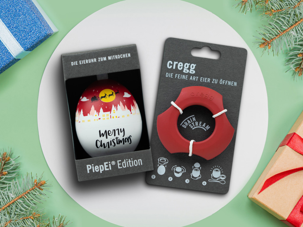 Set Christmas BeepEgg + cregg / Red