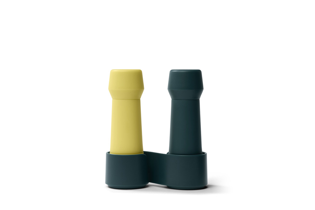 Mini Grinder / Amsterdam / Gewürzmühlen-2er-Set / Forest Green + Meadow Yellow / 13 cm