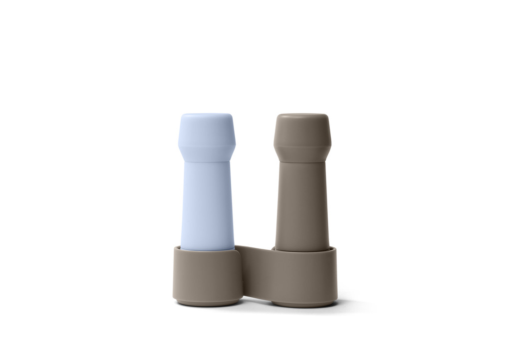 Mini Grinder / Amsterdam / Gewürzmühlen-2er-Set / Warm Grey + Sky Blue/ 13 cm
