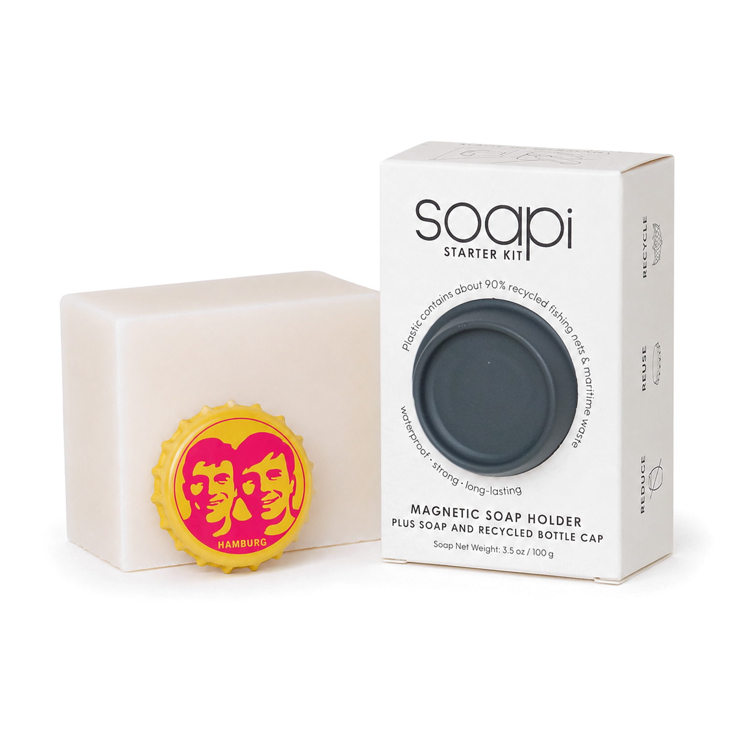 Soapi Starter-Kit / Soapi + Birkenseife / Dunkelgrau