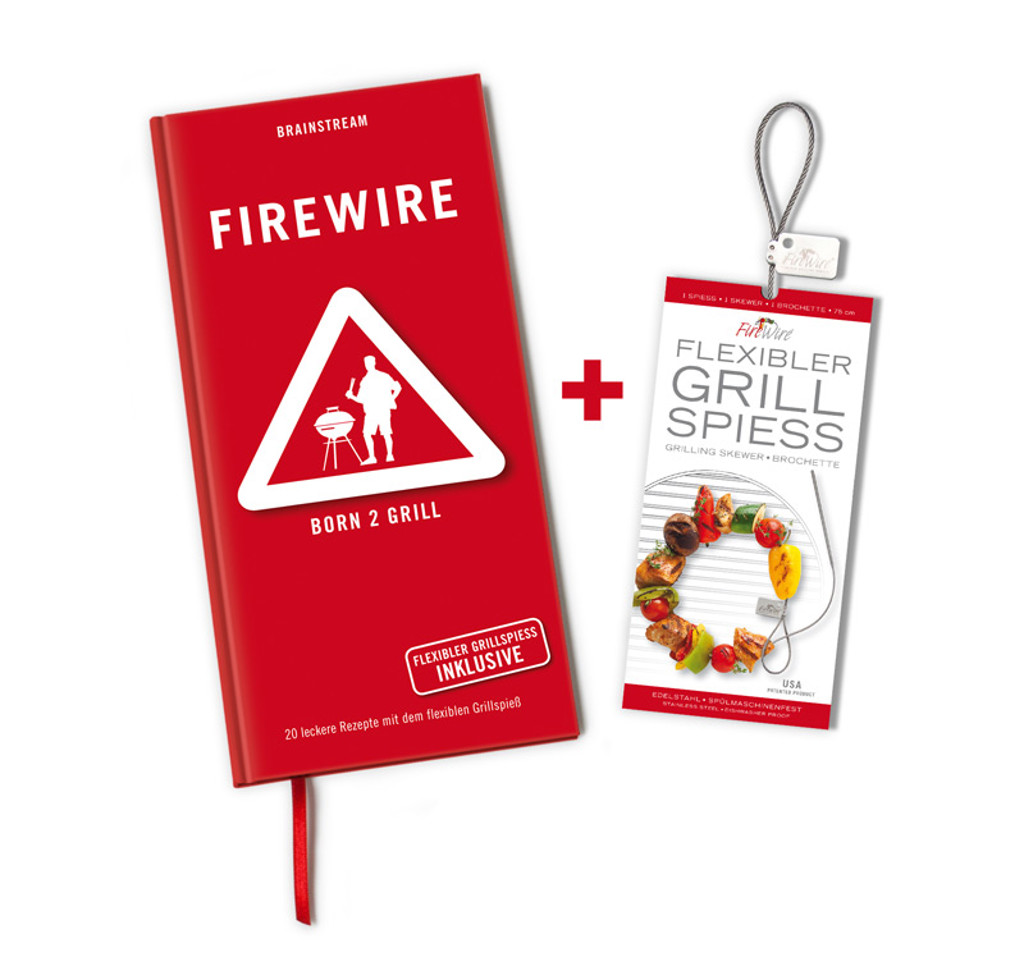 FireWire_kochbuch_packung_D.jpg FireWire Set / Rezeptbuch + Grillspieß