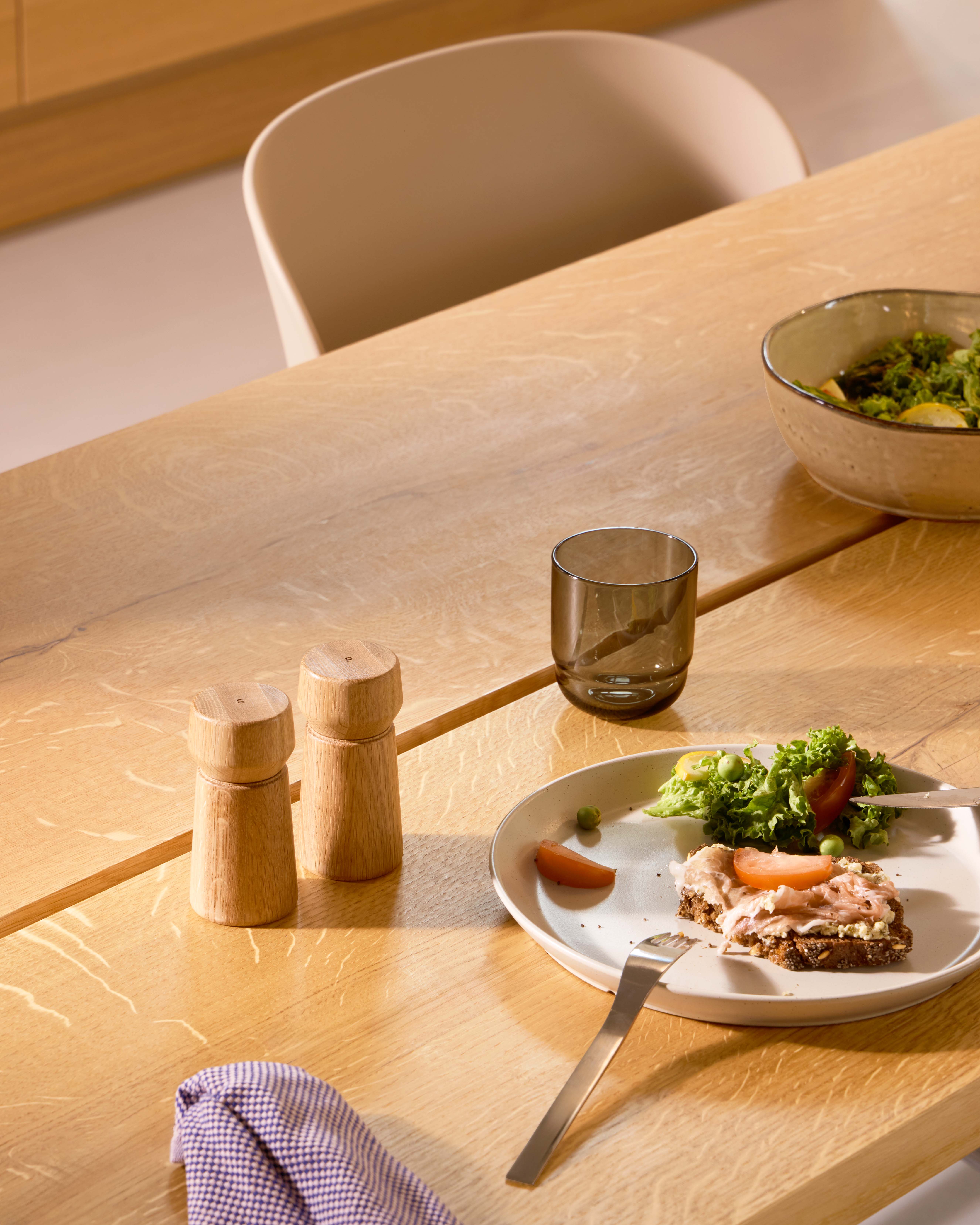 Amsterdam / 2pcs. grinder set / Natural / 11cm/ FSC® Oak