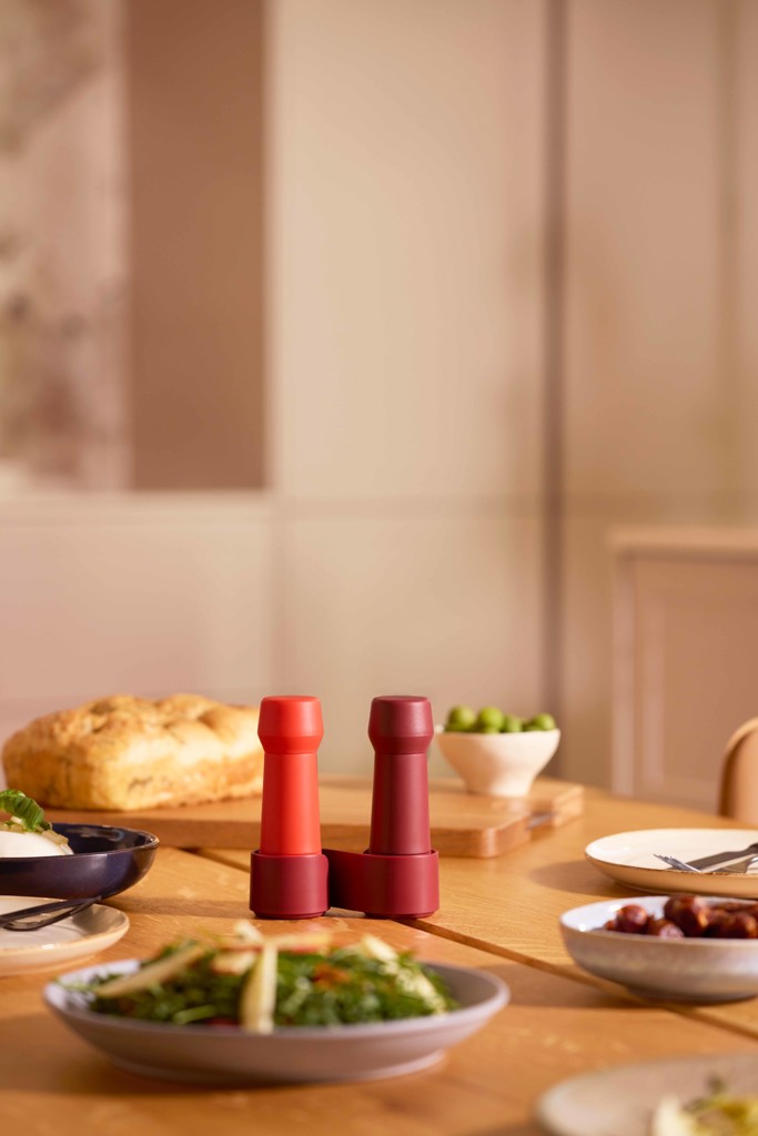 Mini Grinder / Amsterdam / Gewürzmühlen-2er-Set / Burgundy + Bright Red / 13 cm